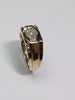gents 9ct gold coffin cluster diamond ring