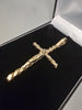 9ct Gold Cross Pendant 375 37.4G 4'' in Length