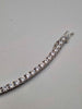 925 Sterling Silver Bracelet W/ Cubic Zirconia Stones - 4mm Wide - 16.50 Grams - 8" Long *BRAND NEW*