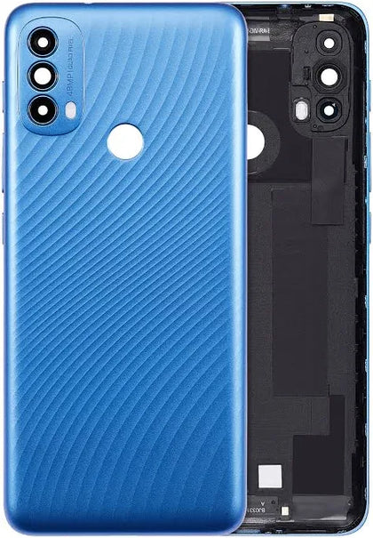 Back cover Glass For Motorola Moto E30 (XT2158-6 / 2021) (Digital Blue)