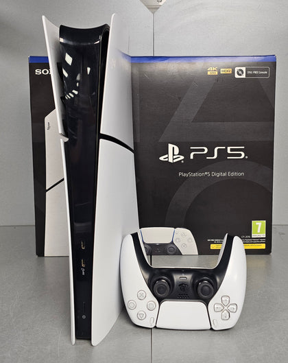 Playstation 5 Slim Digital Edition Console, 825GB, White, Boxed