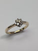 9ct Gold Diamond Floral Ring Size K