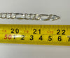 22" Sterling silver figaro chain
