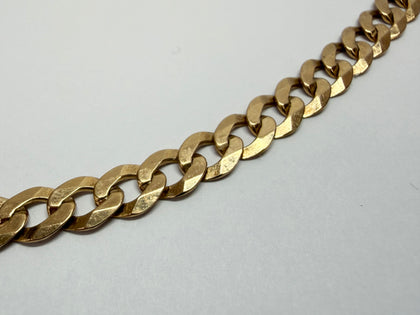 9ct yellow gold curb chain 24