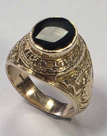 18ct Gents Class Ring - Size R