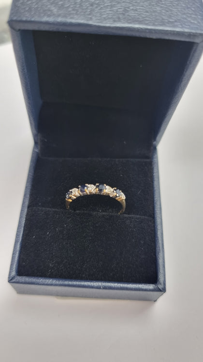 9CT GOLD RING SIZE L LEYLAND.