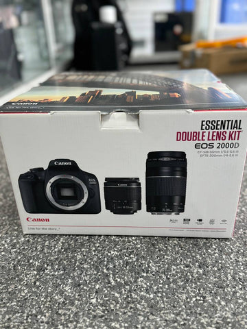 Canon Eos 2000D Essential Double Lens Kit ** Collection Only - Wythenshawe **