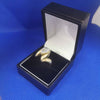 14ct Marquise Cut CZ Gold Ring (585 Hallmarked & Tested) Size:P, Weight: 5.7 Grams - Box Included