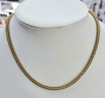 9ct Gold Chainmail chain 16