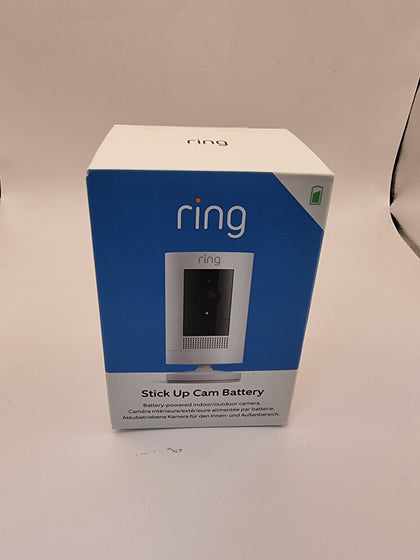 Ring Outdoor Camera Battery (Stick Up Cam) HD wireless outdoor Security White