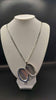 925 Sterling Silver Thin Curb Chain Necklace With Opening Oval Locket - 32.2 Grams - 24" Long *NEW*