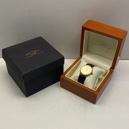 Rotary 9ct Gold Watch Boxed