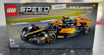 LEGO 76919 Speed Champions 2023 McLaren Formula 1 Race Car