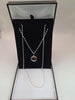 new other silver chain with locket 925, weight 10.3g ,lenght 24"