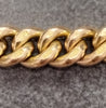 Vintage 1980 9ct Yellow Gold Graduated Curb Charm Bracelet