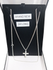 NEW OTHER SILVER CHAIN WITH CROSS 925, LENGHT 24" ,WEIGHT 7.7G