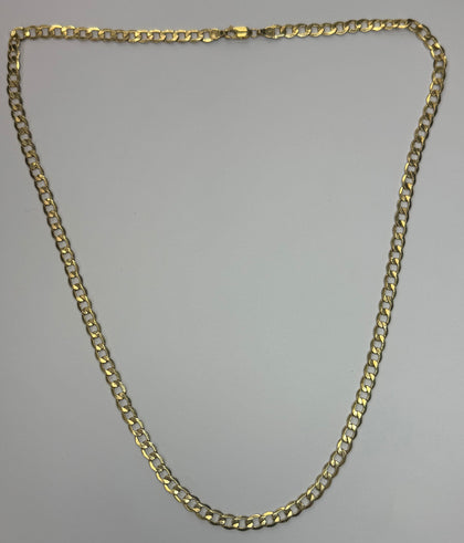 9ct gold curb chain 24