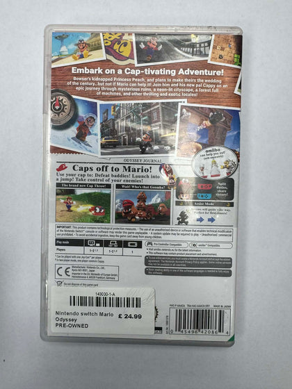Super Mario Odyssey NINTENDO SWITCH