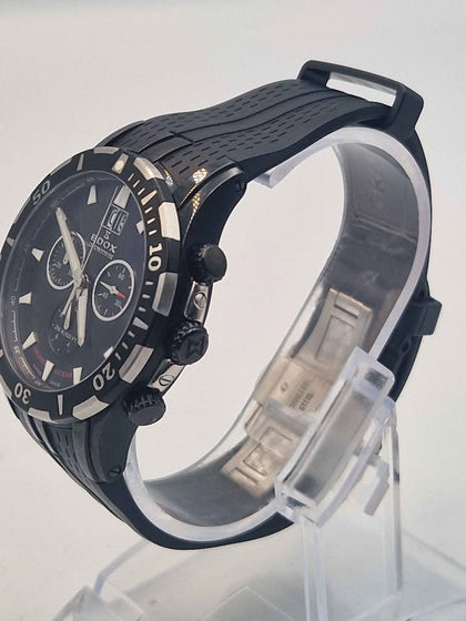 **DEAL** Edox Grand Ocean 10022-37N-NIN Quartz Divers Watch - Rubber Strap - With Date - Unboxed