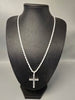 Silver 33.2G 925 CHAIN 24" with Cross Pendant