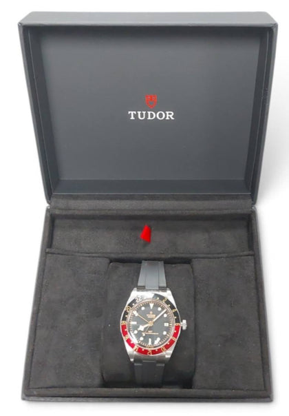 TUDOR Black Bay 58 GMT Men's Black Rubber Strap Watch 7939G1A0NRU ; Boxed
