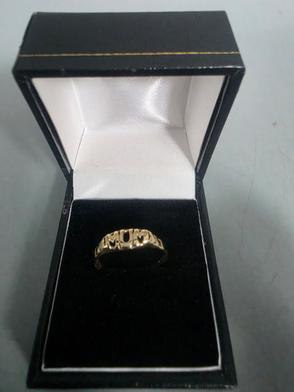9ct GOLD RING 375 3.2G Size T