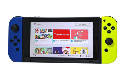 Nintendo Switch V1 Console Blue/Neon Yellow