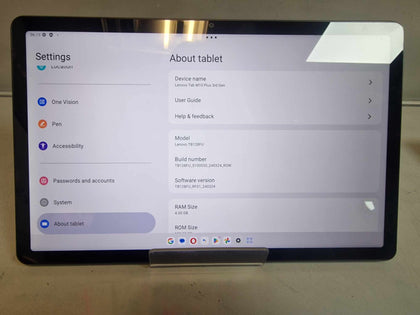 Lenovo Tab M10 Plus (3rd Gen) TB-125FU (4GB+128GB) 10” Storm Gray, WiFi B.