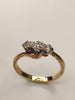 9ct Gold Moissanite Ring - Size L