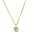 9ct twisted curb chain and St Christoper pendant