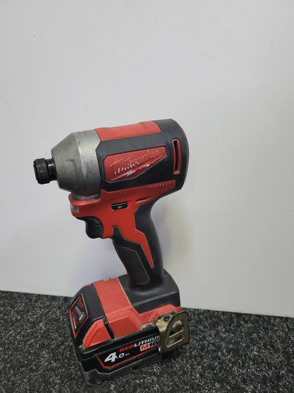 Milwaukee Brushless 18V M18 CBLID Impact Driver With 4.0AH Battery (No Charger).