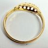 18ct gold ring with stones size P