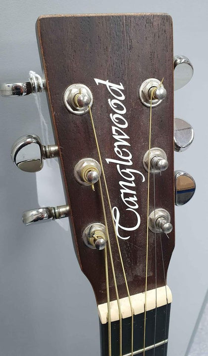 Tanglewood Crossroads TWCRO Mahogany Orchestra, Whiskey Barrel Burst Satin Whiskey