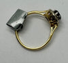 18CT SAPPHIRE DIAMOND RING