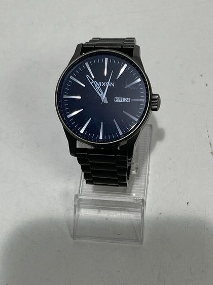 Nixon Sentry SS Watch Gunmetal/Blue Crystal