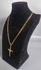 9CT Gold Necklace With Cross Pendent 12.4G 375 18" Length HM