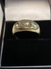 9ct Yellow Gold Ring with Clear Stones - Size N - 3.00g