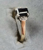 9ct Gold Diamond /Sapphire Ring J1/2