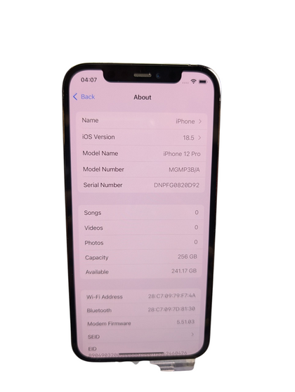 Apple iPhone 12 Pro - 256GB - Graphite