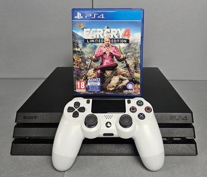 Sony Playstation 4 Pro Console, 1TB Black, Unboxed + 1 Game