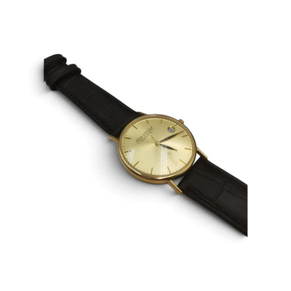 Jean Pierre of Switzerland 25 Years Loyal Service 9CT Gold AU 375 Watch, Boxed