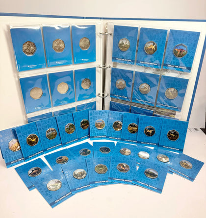 Westminster Commemorative 50p Dinosaur coin collection