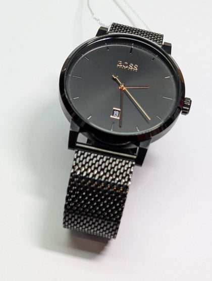Hugo Boss Watch Black With metal Strap Boxed