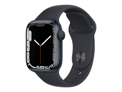 Apple Watch Series 7 GPS/CELL 41mm Midnight Aluminium Case with Midnight Sport Band