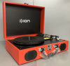 ION Audio Vinyl Transport Red Portable Suitcase Record Player ** Boxed **