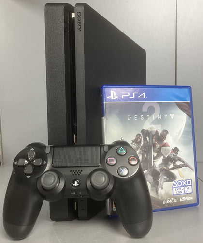 Sony Playstation 4 500GB Slim Black Console Bundle ( + Destiny 2 )