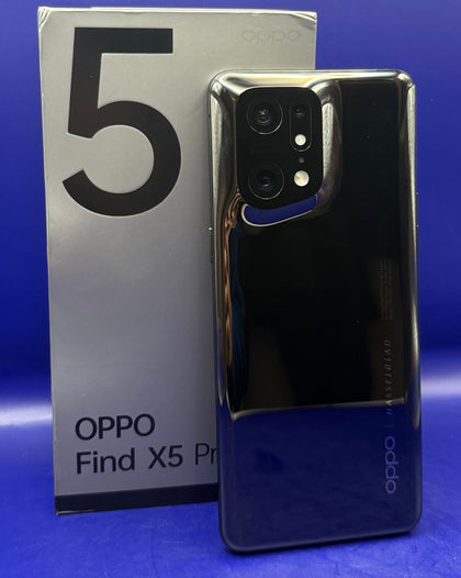 Oppo Find X5 Pro 5G 12GB + 256GB Glaze Black Unlocked Boxed - Chesterfield