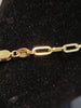 9ct Yellow Gold Paperclip Link Necklace - 4.32G - 20" - Hallmarked