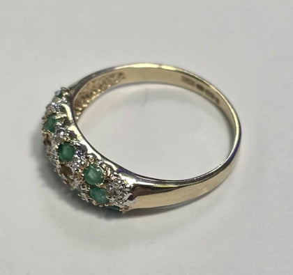 9CT Gold Diamond Ring - N 1/2