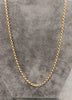 9ct Yellow Gold Rolo Belcher Chain 18" - 6.62G